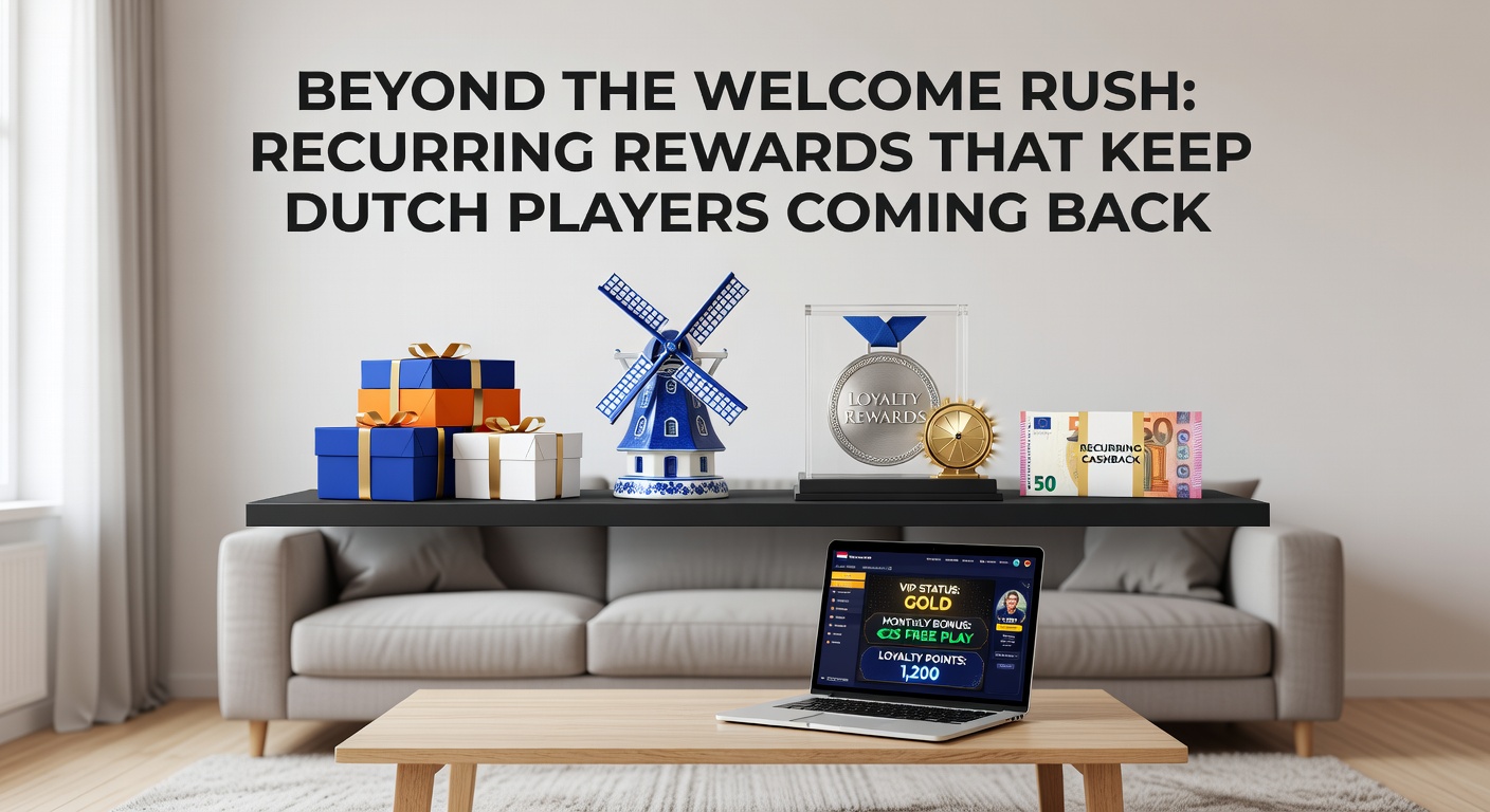 Een kalender met dagelijkse beloningen, free spins en cashback-iconen die Nederlandse spelers motiveren om terug te keren