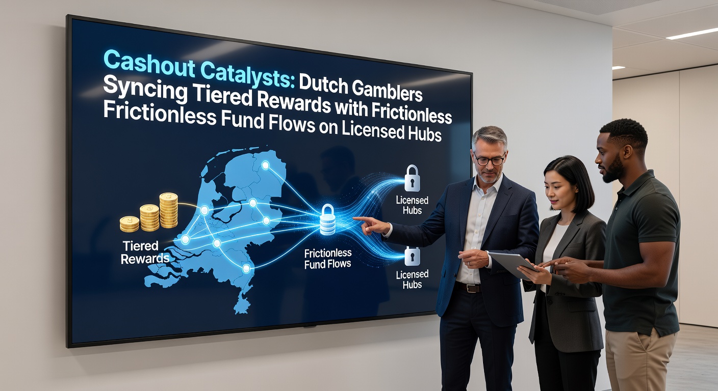 Grafische weergave van getrapte beloningsniveaus die samenkomen met snelle uitbetalingsstromen op een Nederlands gamingplatform