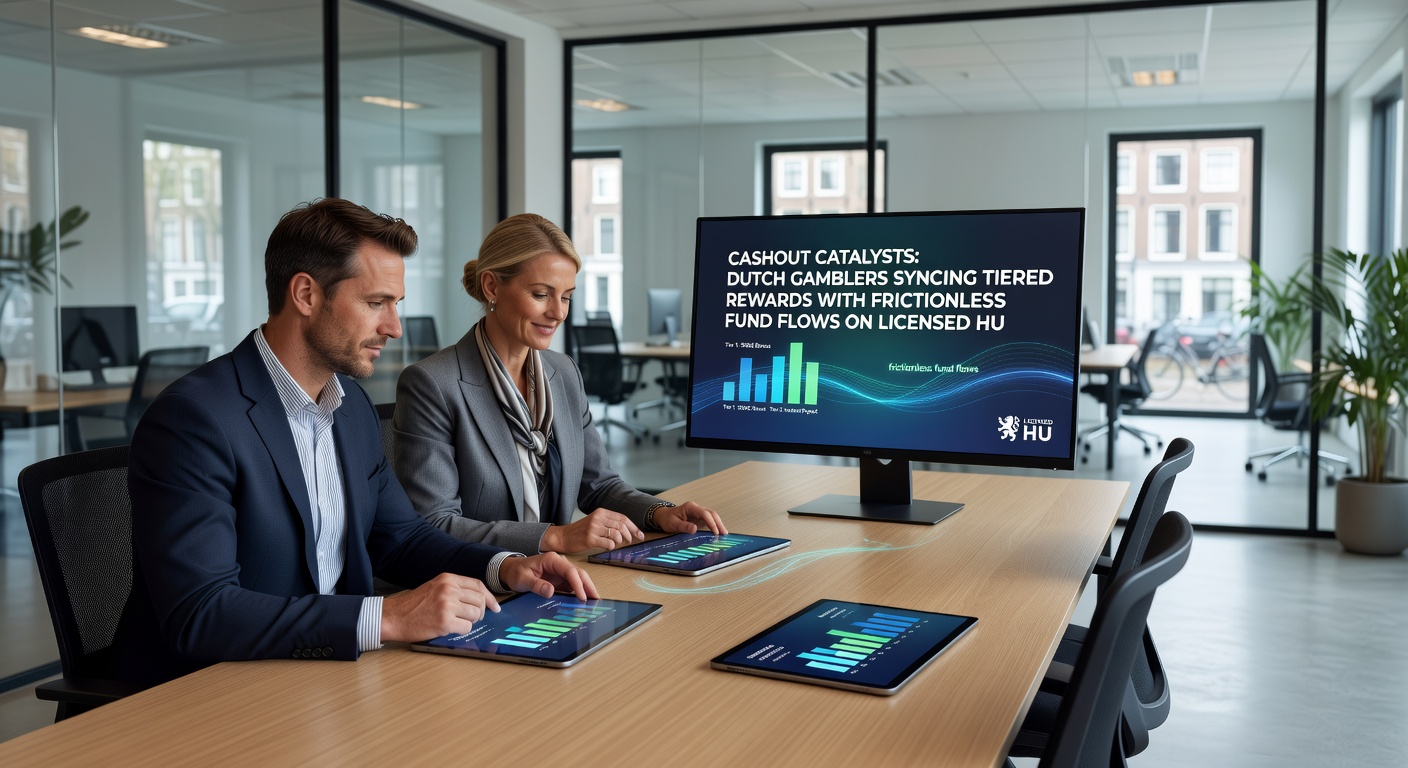Voorbeeld van een spelerdashboard met tier-progressie en uitbetalingsopties op een gelicenseerd Nederlands platform