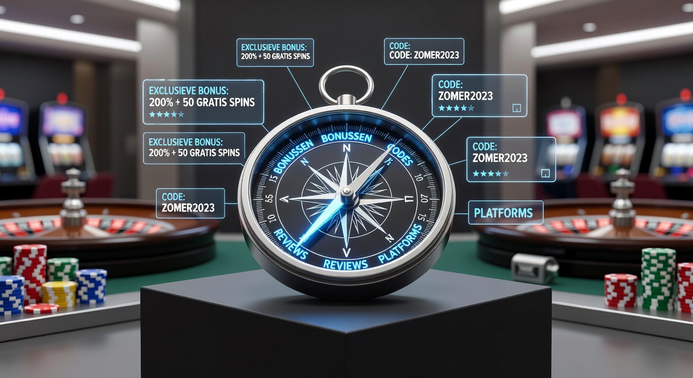 Overzicht van Nederlandse casino platforms met bonussen en review sites als navigatiehulpmiddelen