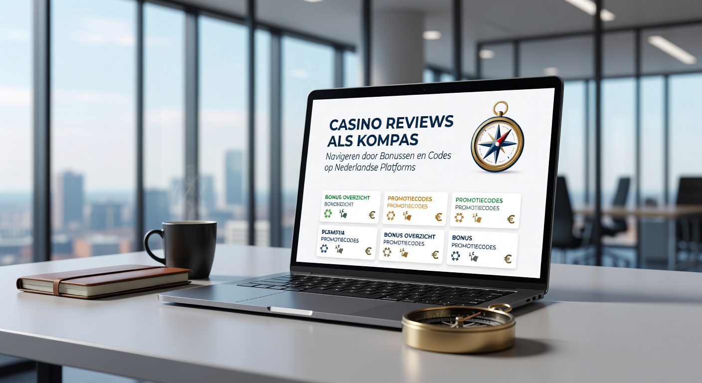 Voorbeeld van promo codes en bonusstructuren op een Nederlands casino dashboard met review-highlights