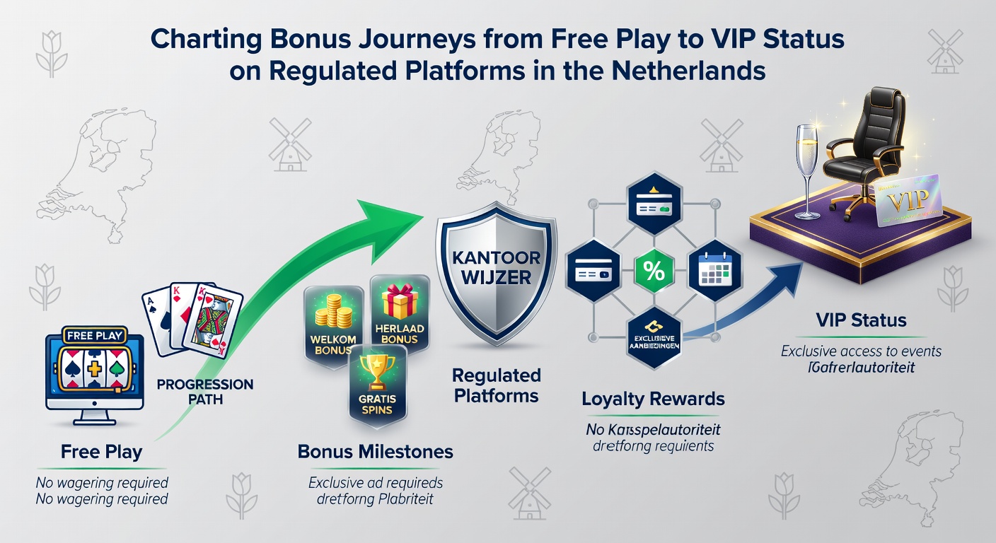 Grafiek die de progressie van free play naar VIP-status illustreert met statistieken uit 2026