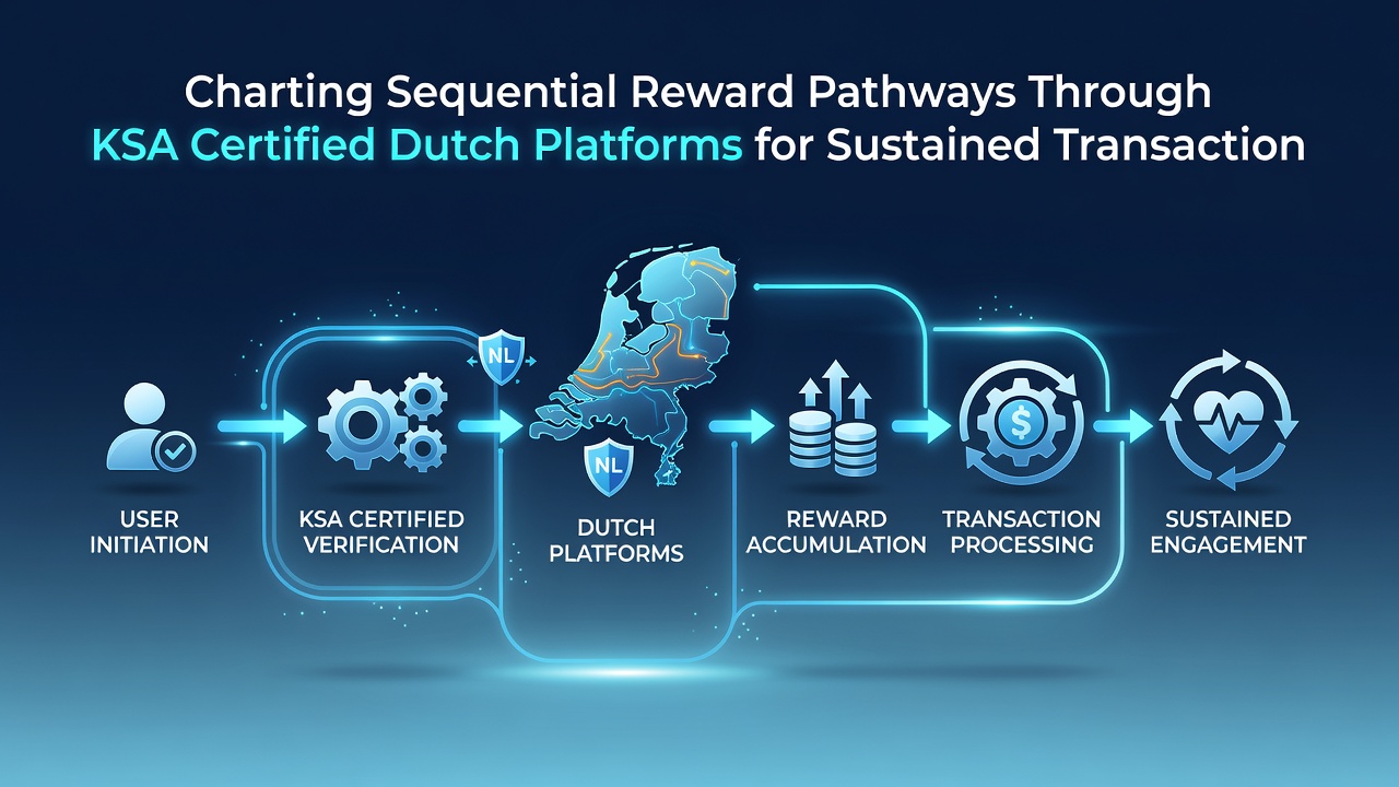 Grafiek die transactiecontinuïteit illustreert via opeenvolgende beloningsstappen op Nederlandse platforms