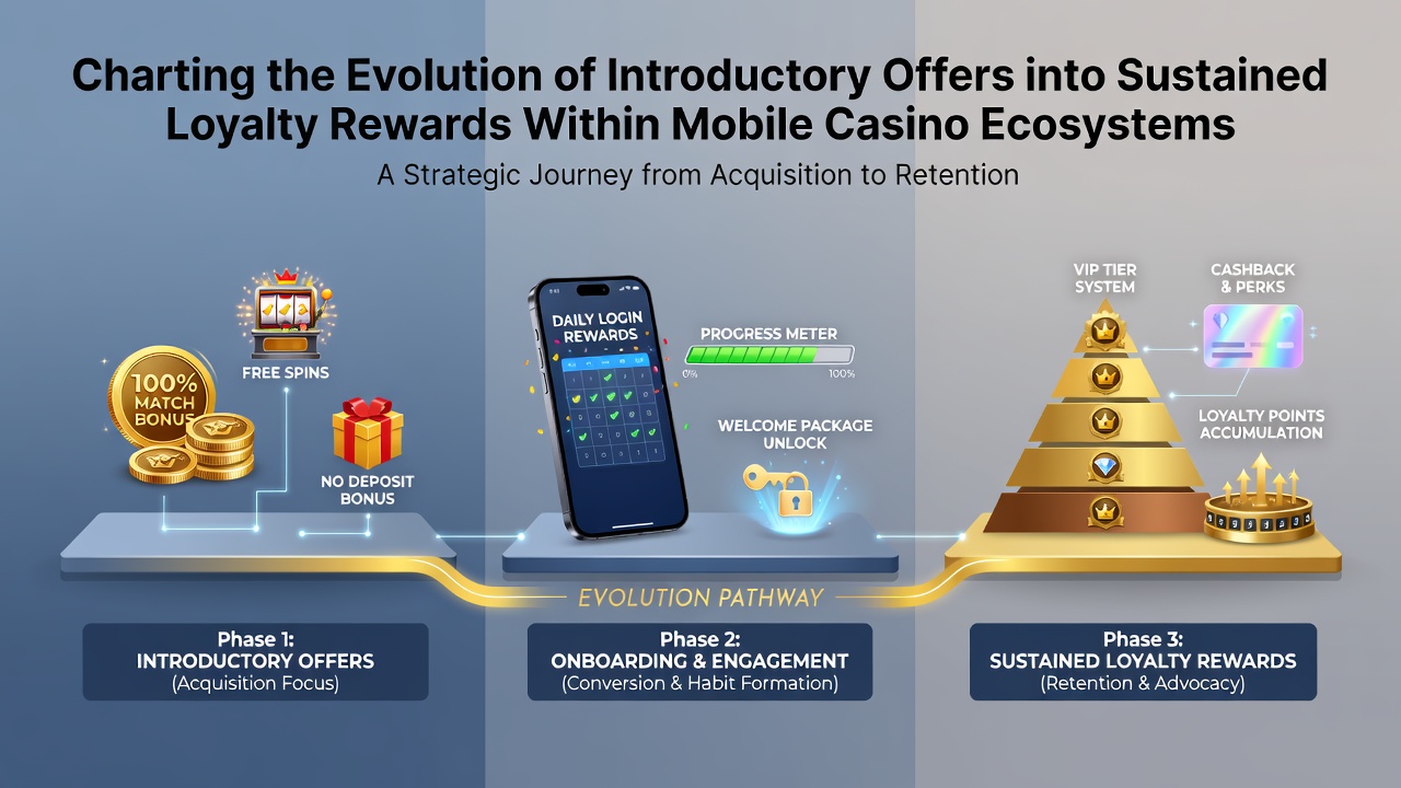 Overzicht van evolutie van introductiebonussen naar loyaliteitsrewards in mobiele casino's