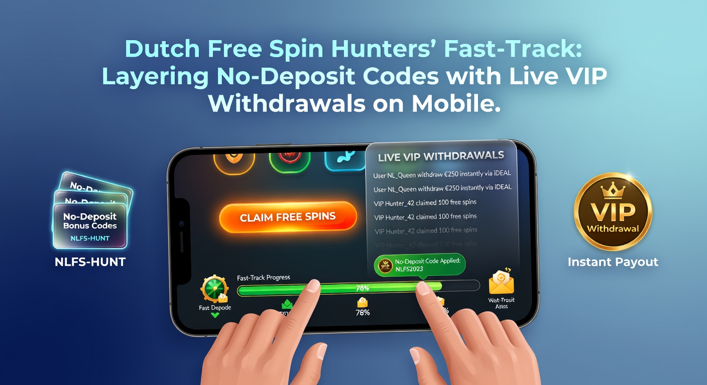 Mobiel scherm toont live VIP chat met uitbetalingsopties en gestapelde free spin winsten in realtime, met Nederlandse vlag en euro-teken prominent