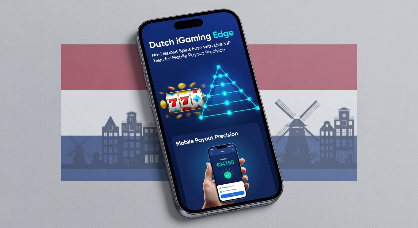 Mobiel scherm met live VIP-tafel en no-deposit spin-activering, plus uitbetalingsdashboard in een Nederlands casino-app