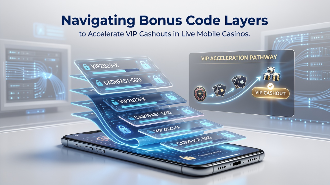 VIP-dashboard met gelaagde bonuscodes en uitbetalingsstatus in een mobiele casino-app