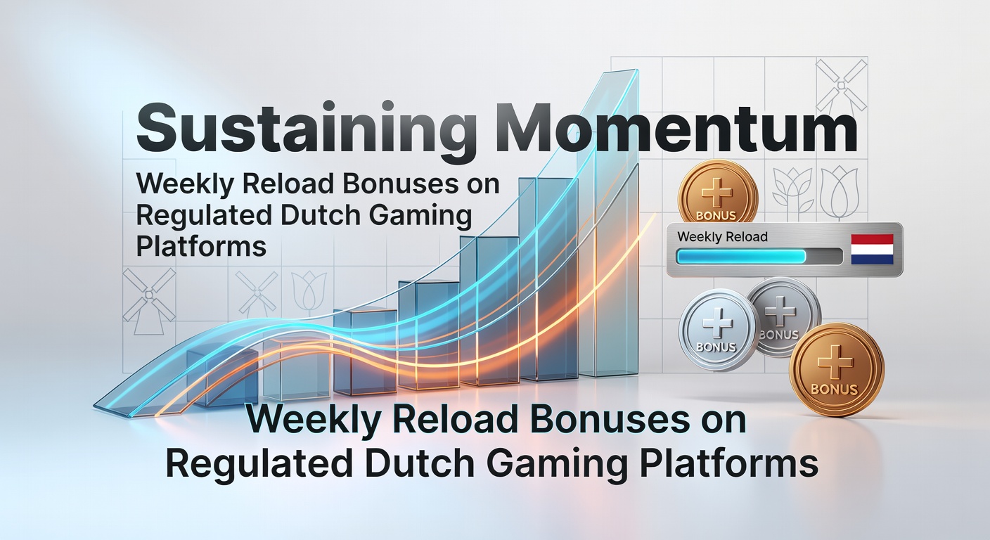 Grafiek met stijgende lijnen die wekelijkse reload bonussen illustreren op een Nederlands gaming platform, met KSA-logo op de achtergrond