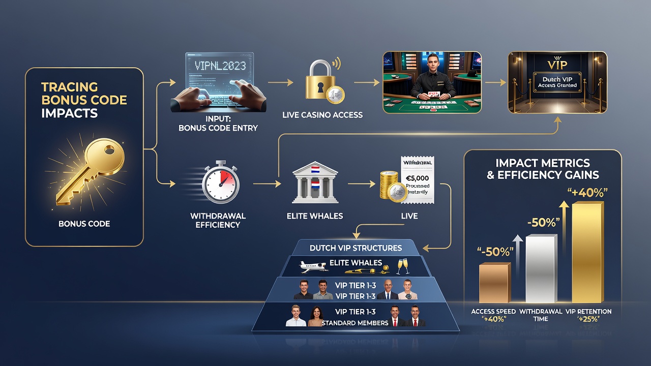 Grafiek met vergelijking van uitbetalingstijden voor VIP spelers met en zonder bonus code tracering in Nederlandse systemen