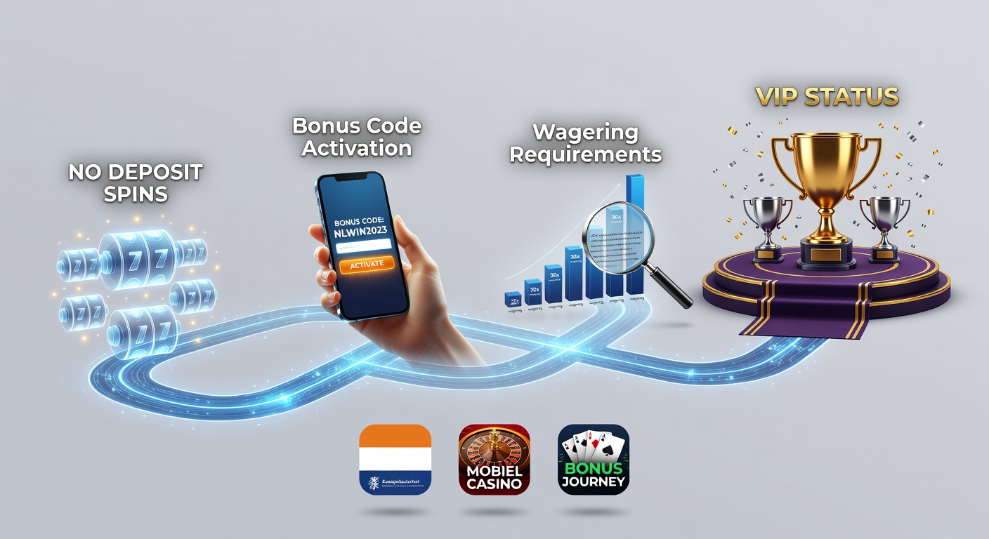 Overzicht van bonuscode trajecten op Nederlandse mobiele casino platforms met focus op no deposit spins en VIP progressie