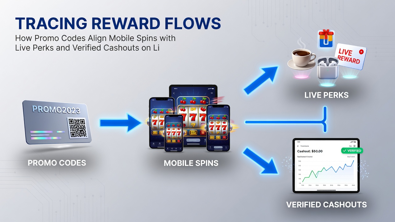 Flowchart van verificatieprocessen voor uitbetalingen na het gebruik van promocodes in mobiele en live gaming