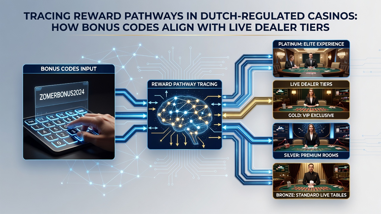 Illustratie van mobiele uitbetalingsprotocollen gekoppeld aan bonus codes en live dealer niveaus